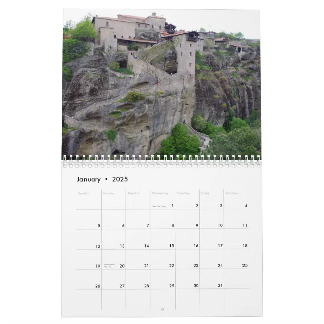 Meteora - Greece Calendar | Zazzle meteora-greece-calendar-zazzle