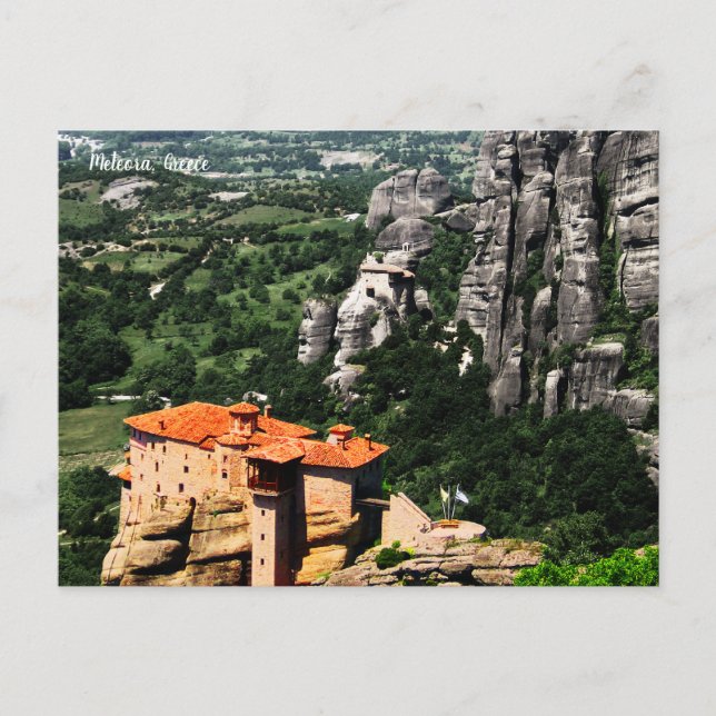 Meteora Greece Mug Postcard (Front)