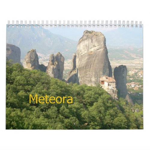 METEORA Greece Wall Calendar