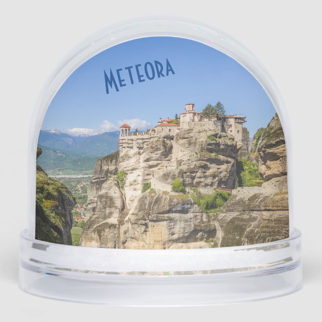 Meteora Monasteries Greece – Stunning Meteora  Snow Globe (Front)