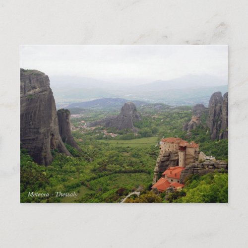 Meteora  Thessaly Postcard