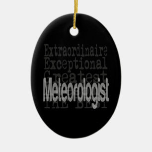 Meteorologist Extraordinaire Ceramic Ornament
