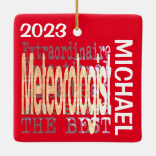 Meteorologist Extraordinaire CUSTOM Ceramic Ornament