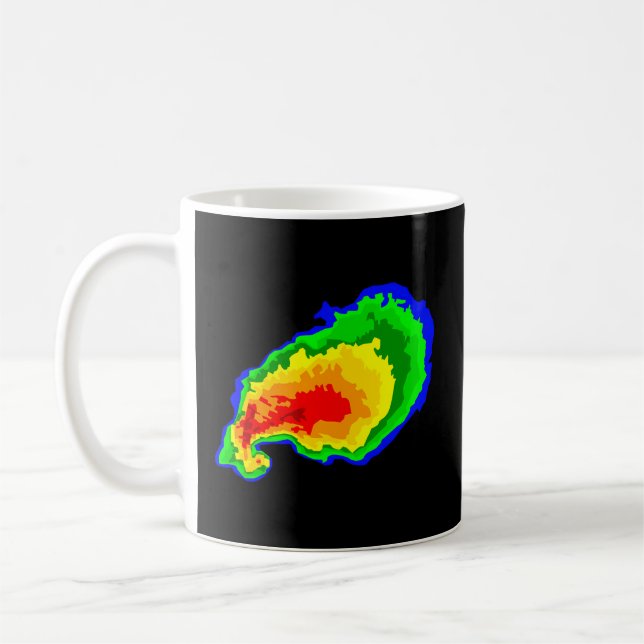 Meteorologist Hunting Storms Cumulonimbus Twisting Coffee Mug (Left)