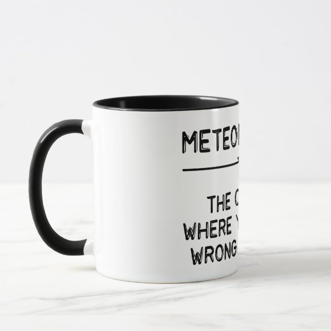 Meteorologist Job Mug (Left)