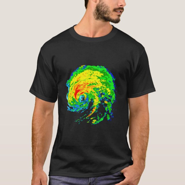 Meteorologist Storm Chasing Weather Radar Image T-Shirt (Front)