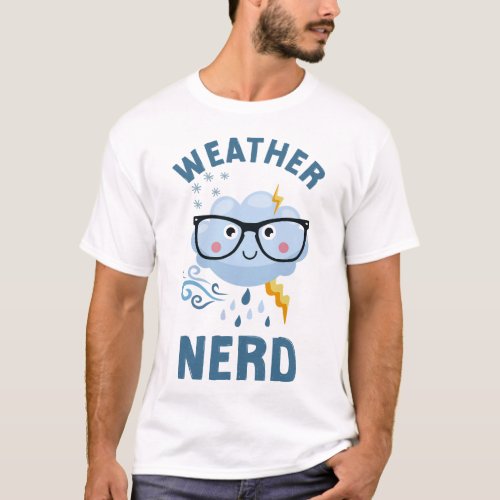 Meteorologist Weather Forecast Weather Nerd Kids T_Shirt