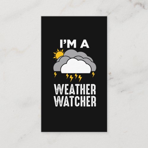 Meteorologist Weather Weatherman Meteorology Business Card