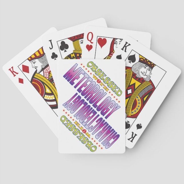 Meteorology 2 Obsessed Poker Cards (Back)