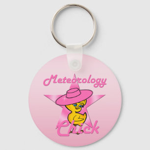 Meteorology Chick #8 Keychain