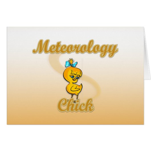 Meteorology Chick Cards (Front Horizontal)