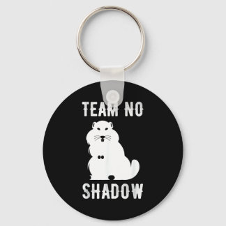 Meteorology Funny Team No Shadow Groundhog 2022 _2 Keychain