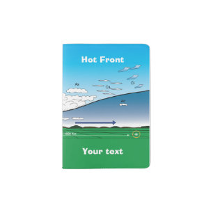 Meteorology Hot front Passport Holder