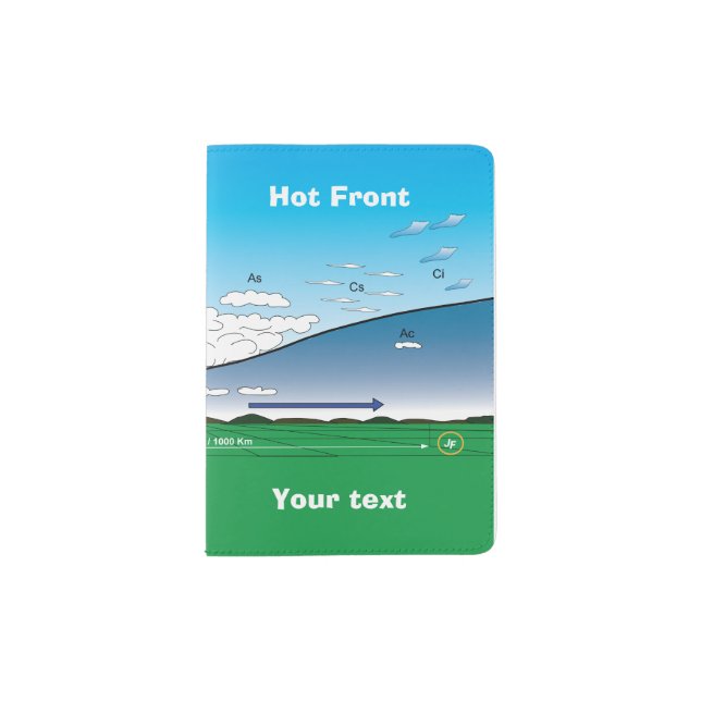 Meteorology Hot front Passport Holder (Front)