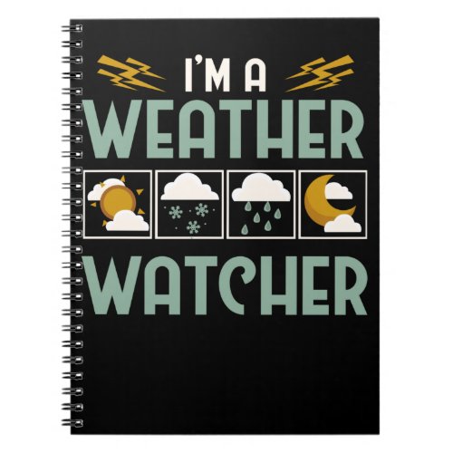 Meteorology Kids Weatherman Weather Watcher Notebook
