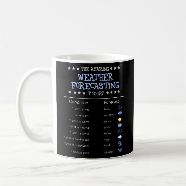 Meteorology The Amazing Weather Forecasting Coffee Mug (Left)
