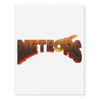Meteors temporary tattoo