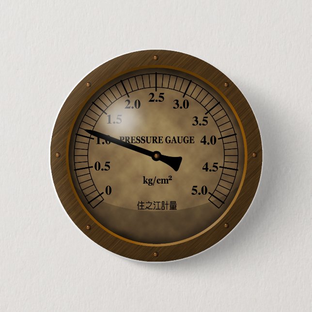 meter1 pinback button (Front)