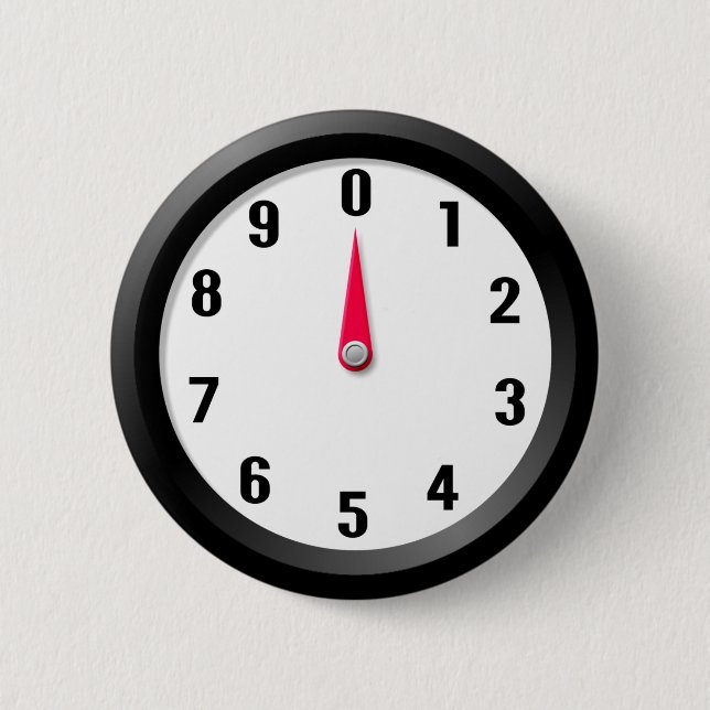 Meter 0 pinback button (Front)