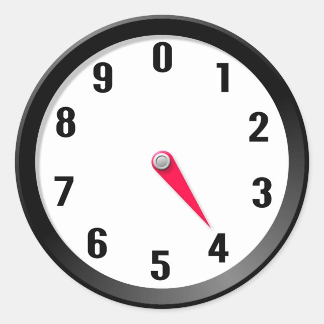 Meter 4 classic round sticker (Front)