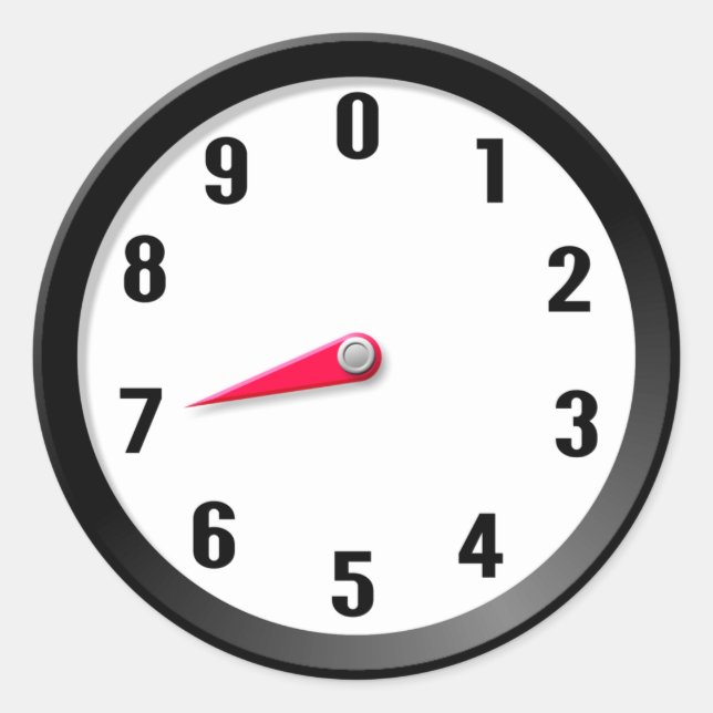 Meter 7 classic round sticker (Front)