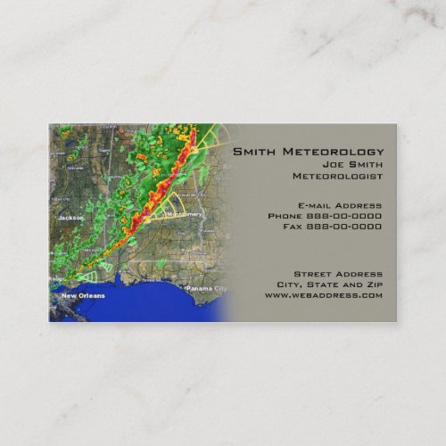 Meterologist Business Card