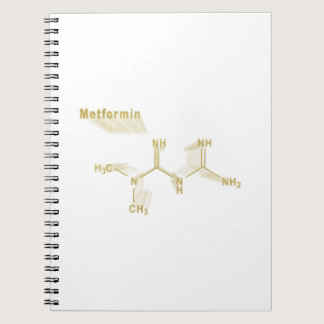Metformin diabetes drug, gold formula notebook