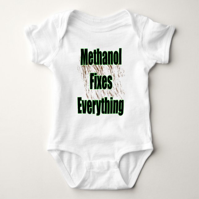 Methanol Fixes Everything 1 Baby Bodysuit (Front)