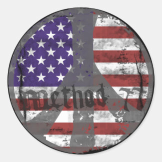 Method 77 3 USA Peace stickers