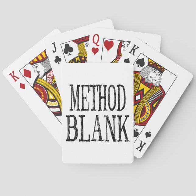 Method Blank Strip Poker Cards (Back)