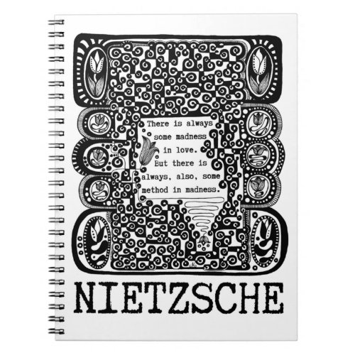 method in MADNESS philosophy quote by Nietzsche Notebook
