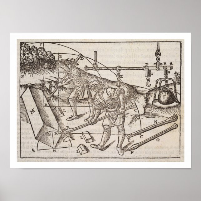 Methods of moving stone blocks, from 'Di Lucio Vit Poster (Front)