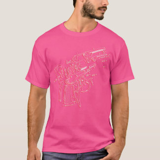 Meticulous Handgun Pistol Colt Patent Gun T-Shirt