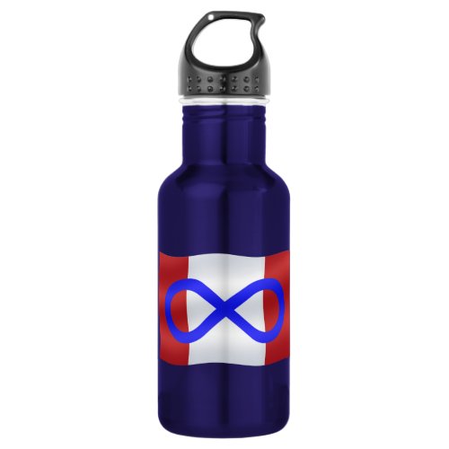 Metis Art Canadian Metis Flag Stainless Steel Water Bottle