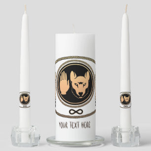 Metis Art Candles Custom First Nation Wolf Candles