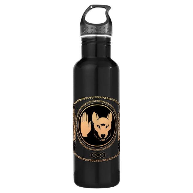 Metis Art Native Rebellion Flag Stainless Steel Water Bottle (Front)