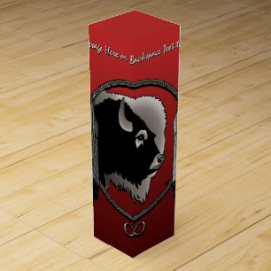 Metis Art Wine Box Personalized First Nations Box