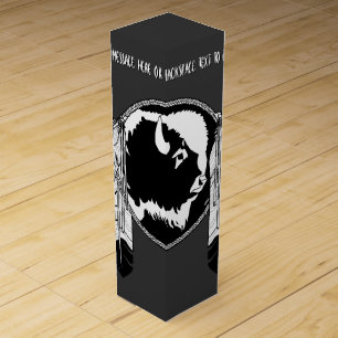 Metis Art Wine Box Personalized First Nations Box