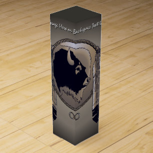 Metis Art Wine Box Personalized First Nations Box