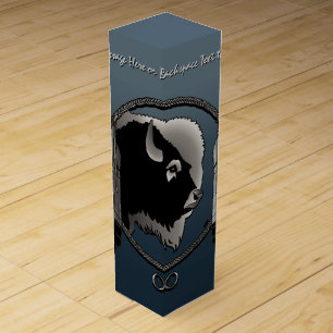 Metis Art Wine Box Personalized First Nations Box