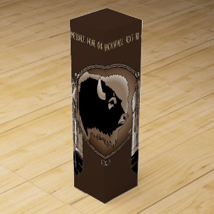 Metis Art Wine Box Personalized First Nations Box