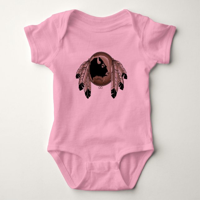 Metis Baby Shirts First Nations Art Baby Shirt (Front)