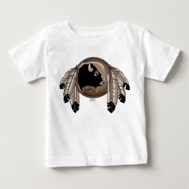 Metis Baby Shirts Native Wildlife Art Baby Shirt (Front)