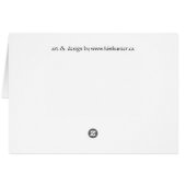 Metis Card Cuthbert Grant Art Cards - Personalize (Back Horizontal)