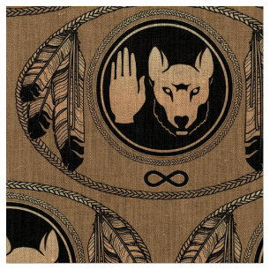 Metis Fabric Metis Flag Fabric Native Wolf Fabric