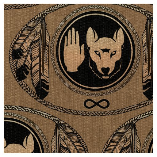 Metis Fabric Metis Flag Fabric Native Wolf Fabric