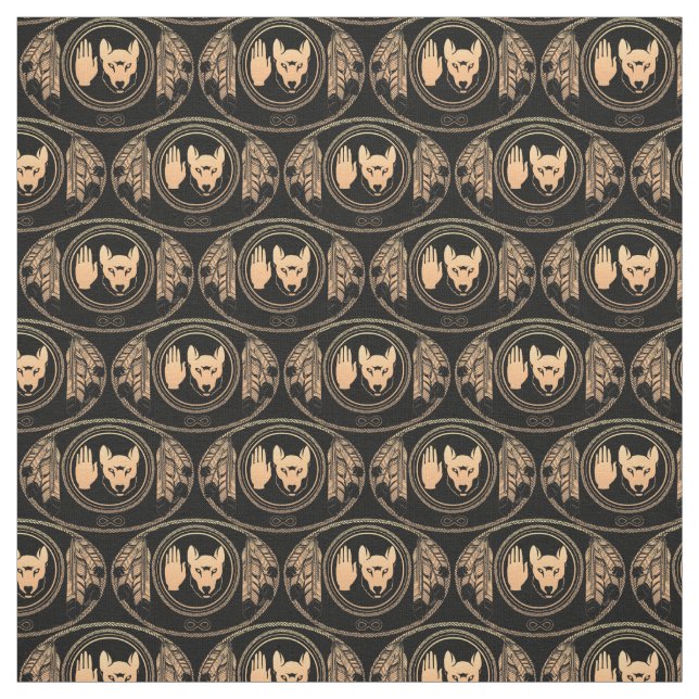 Metis Fabric Metis Flag Fabric Native Wolf Fabric (Swatch)