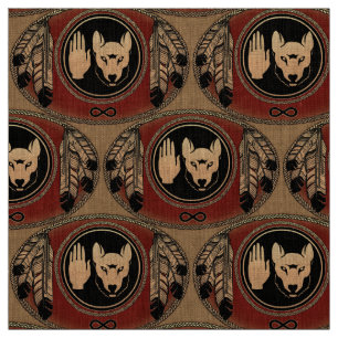 Metis Fabric Metis Flag Fabric Native Wolf Fabric