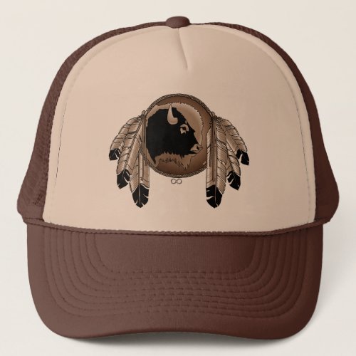 Metis First Nation Cap Buffalo Wildlife Cap