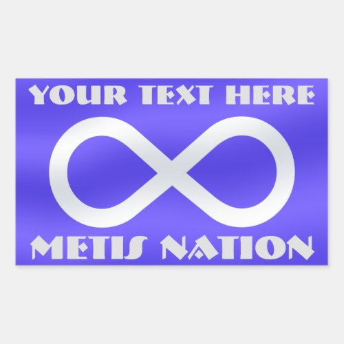 Metis Flag Art Stickers Personalized Metis Sticker